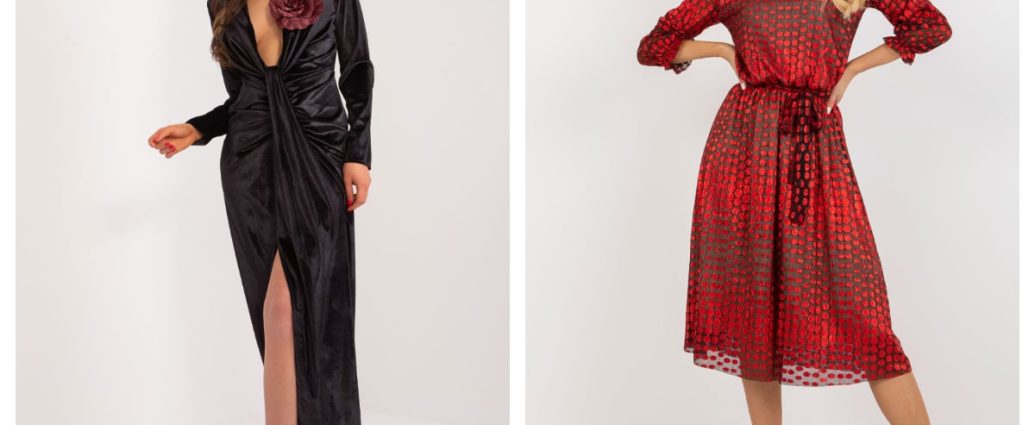 Sukienka wieczorowa midi z rozcięciem